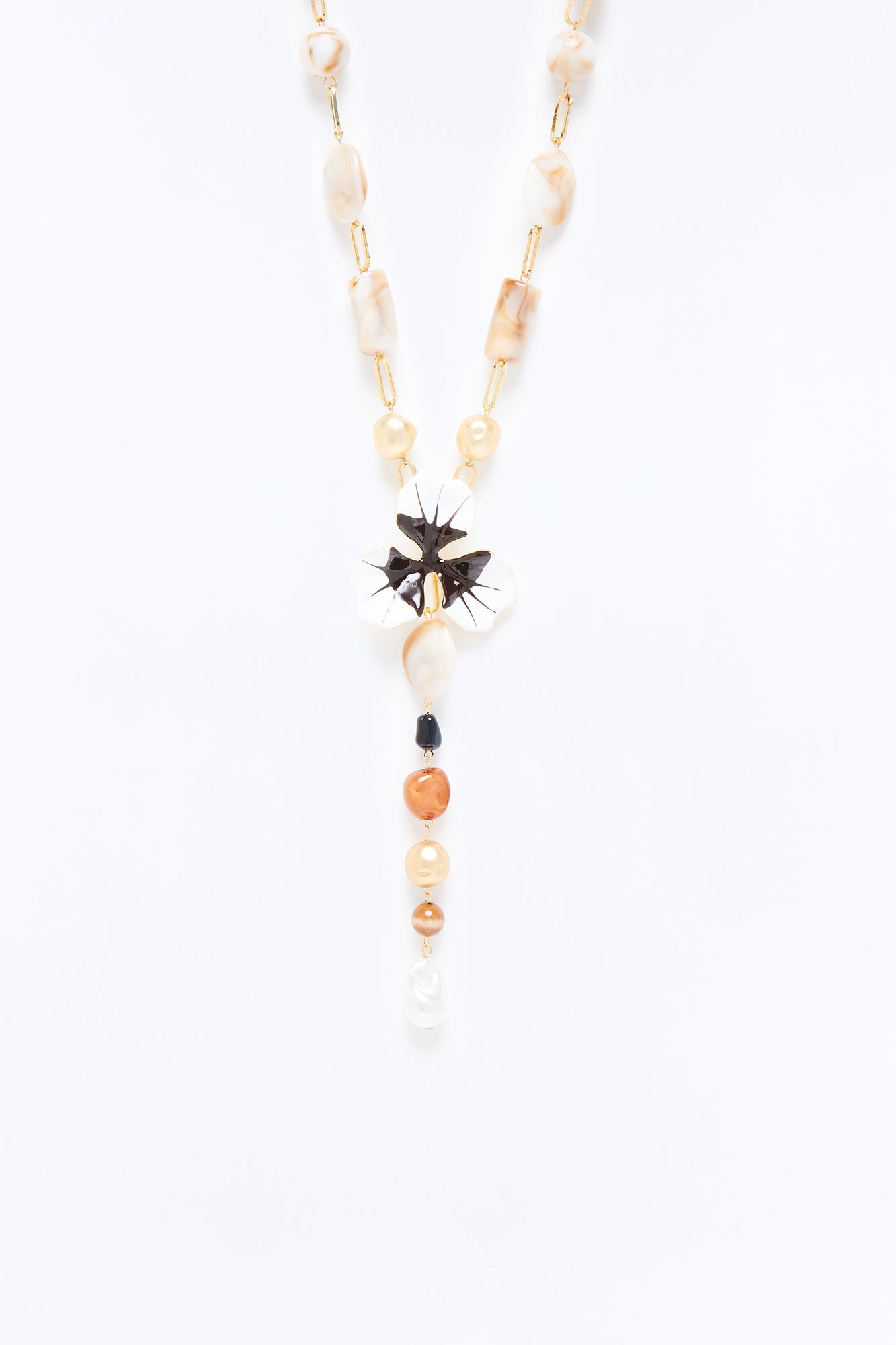 Lazy Daisy Necklace - Beige