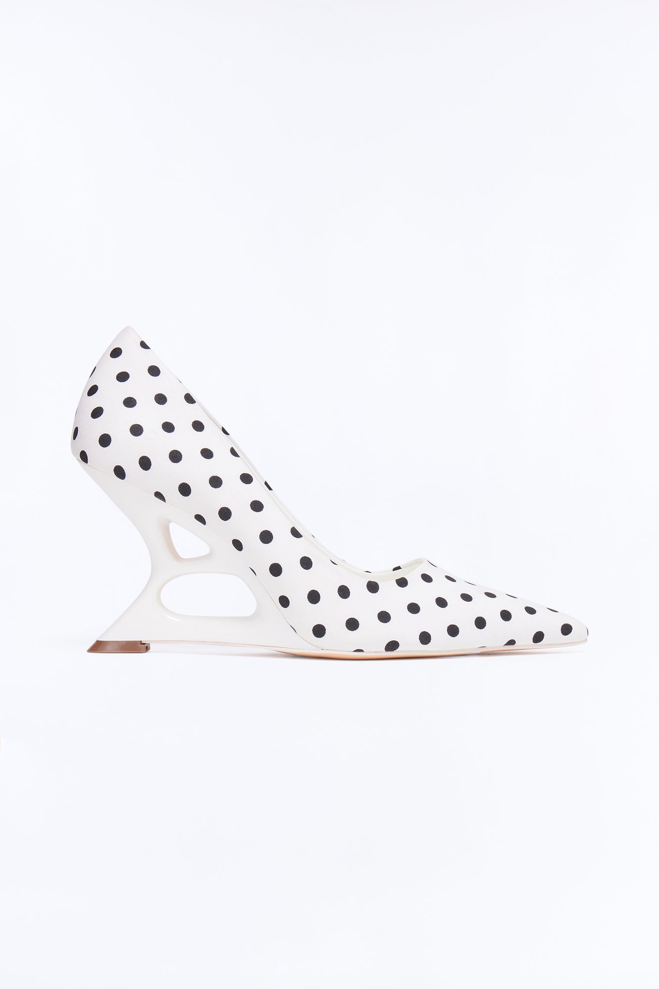 Dulce Novelty Wedge Pumps - White/combo