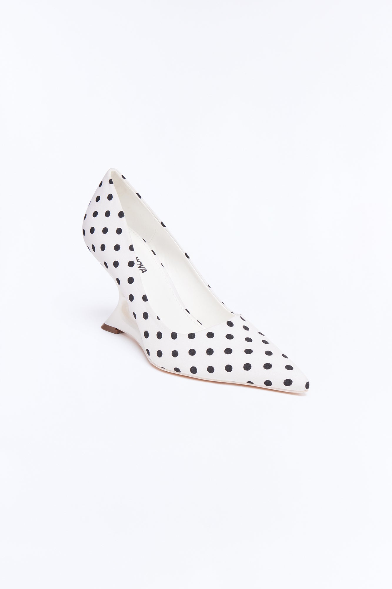 Dulce Novelty Wedge Pumps - White/combo